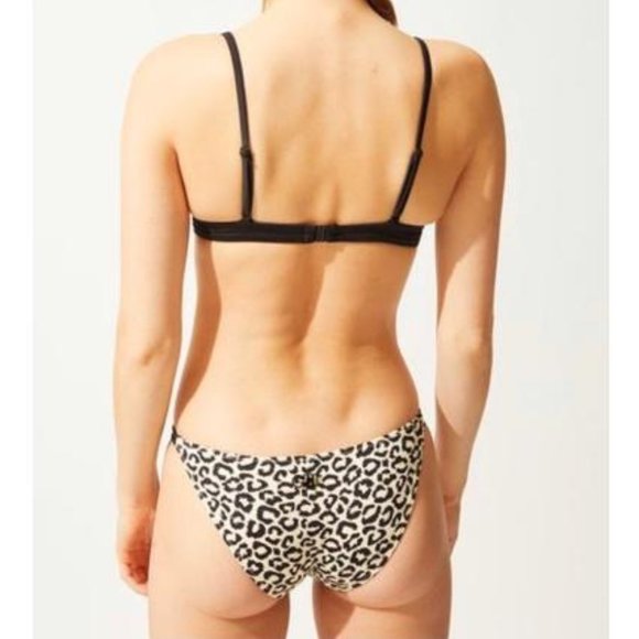 NWT Solid & Striped Morgan Leopard Print Top And Bottom Two-Piece Bikini Size XS - Picture 2 of 10